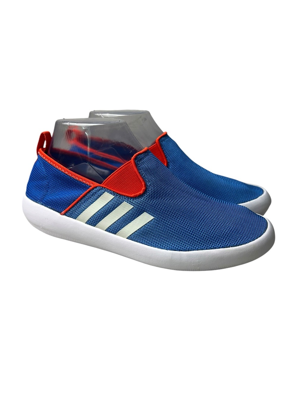 Adidas Youth Boys Size 7 Boat Mesh Water Blue/Orange Shoes